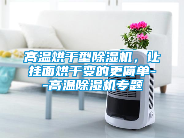 高温烘干型除湿机，让挂面烘干变的更简单--高温除湿机专题