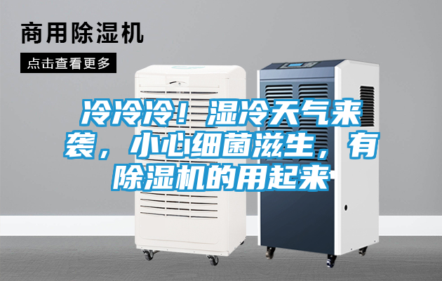冷冷冷！湿冷天气来袭，小心细菌滋生，有除湿机的用起来