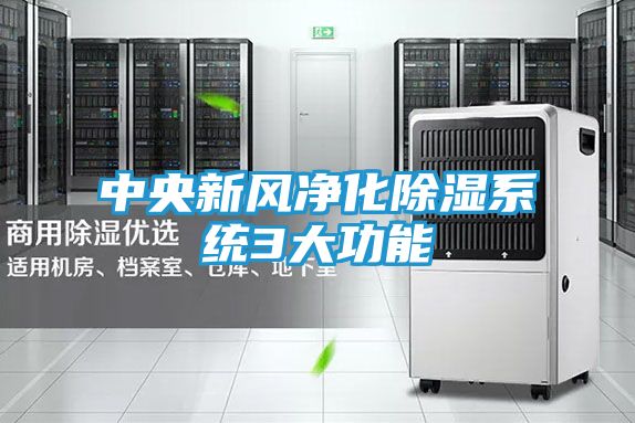中央新风净化除湿系统3大功能