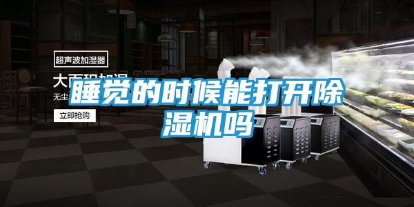 睡觉的时候能打开除湿机吗