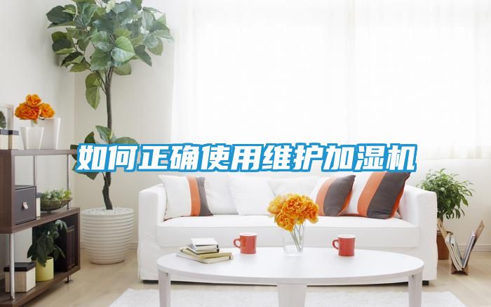 如何正确使用维护加湿机