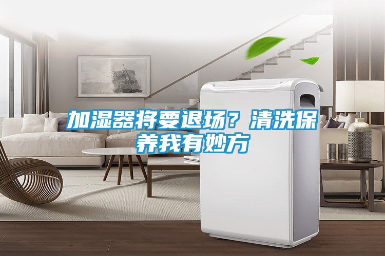 加湿器将要退场？清洗保养我有妙方