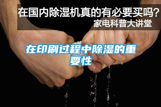 在印刷过程中除湿的重要性