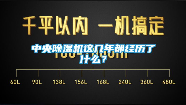 中央除湿机这几年都经历了什么？