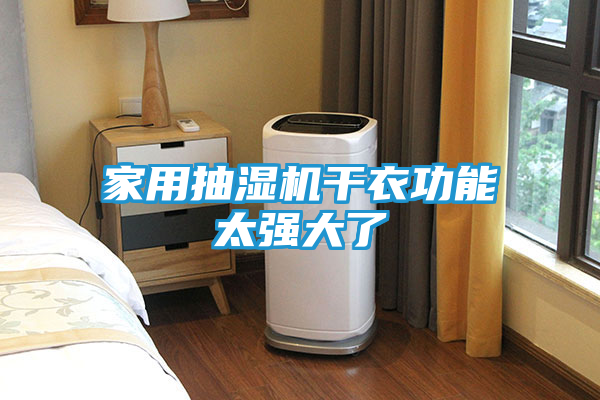 家用抽湿机干衣功能太强大了