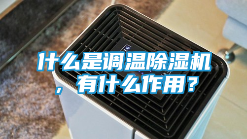 什么是调温除湿机，有什么作用？