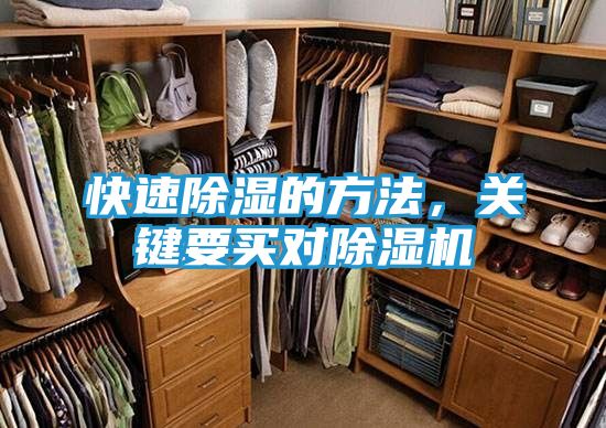 快速除湿的方法，关键要买对除湿机