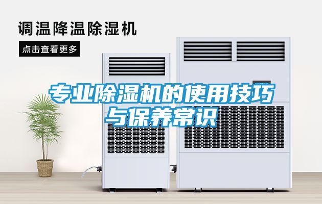 专业除湿机的使用技巧与保养常识