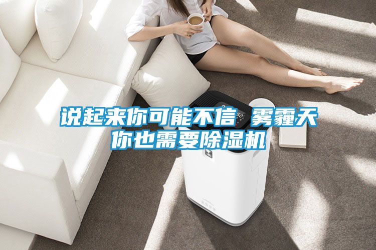 说起来你可能不信 雾霾天你也需要除湿机