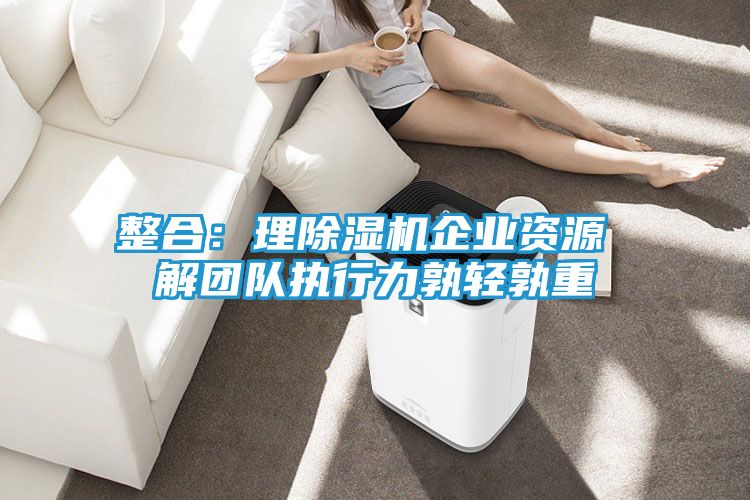 整合：理除湿机企业资源 解团队执行力孰轻孰重