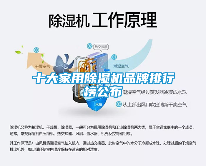 十大家用除湿机品牌排行榜公布