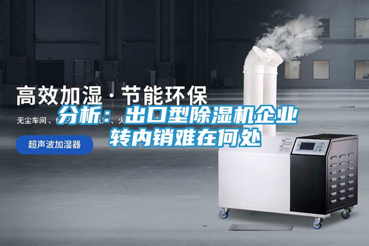 分析：出口型除湿机企业 转内销难在何处