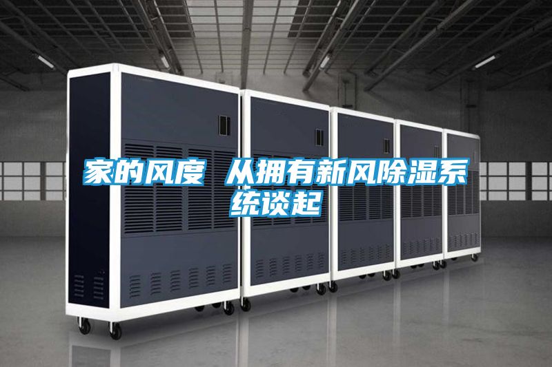 家的风度 从拥有新风除湿系统谈起