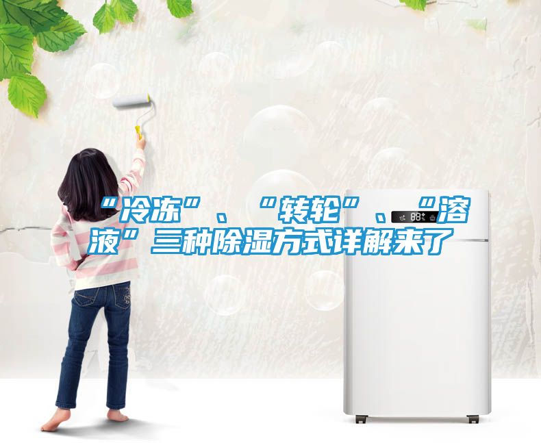 “冷冻”、“转轮”、“溶液”三种除湿方式详解来了