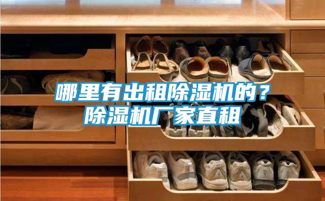 哪里有出租除湿机的？除湿机厂家直租