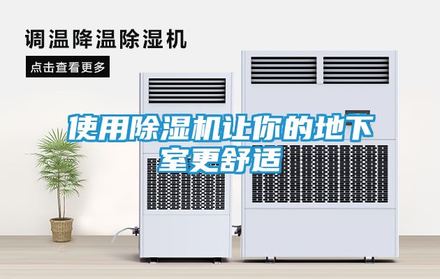 使用除湿机让你的地下室更舒适