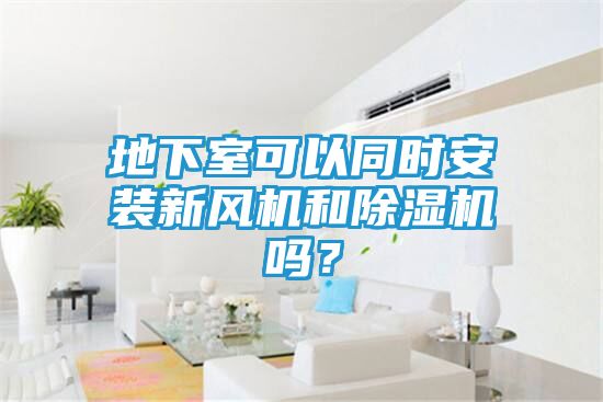 地下室可以同时安装新风机和除湿机吗？