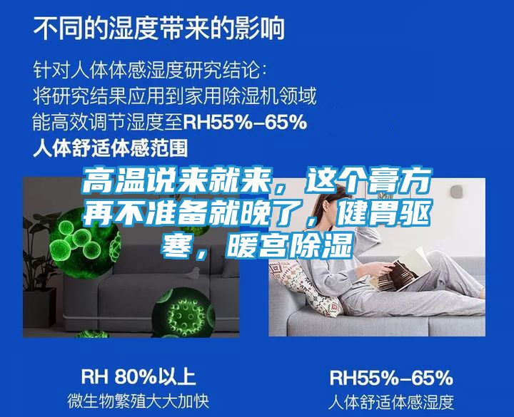 高温说来就来，这个膏方再不准备就晚了，健胃驱寒，暖宫除湿