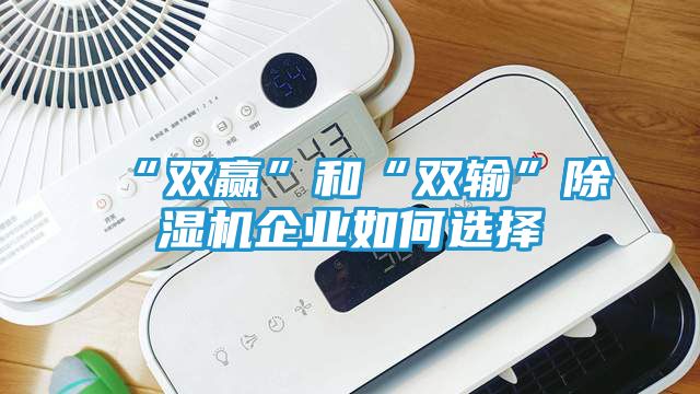 “双赢”和“双输”除湿机企业如何选择