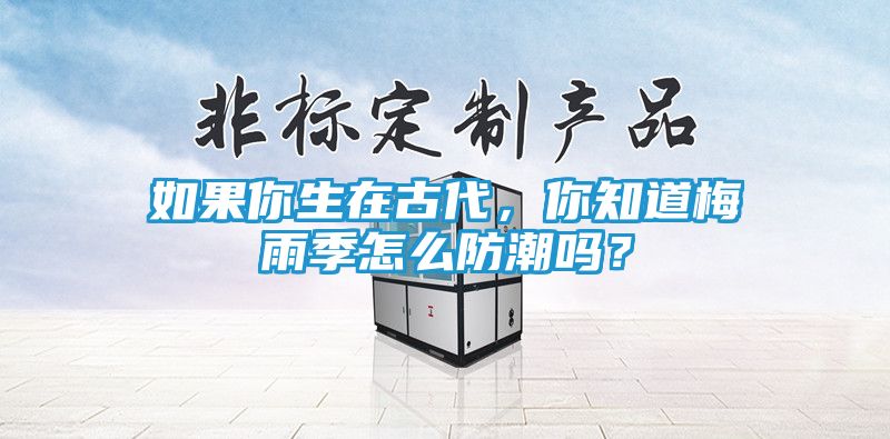如果你生在古代，你知道梅雨季怎么防潮吗？