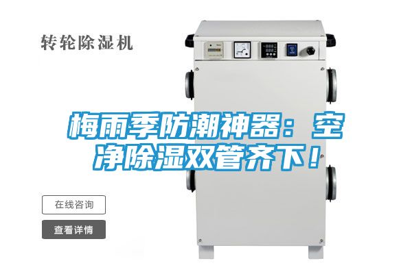 梅雨季防潮神器:空净除湿双管齐下!