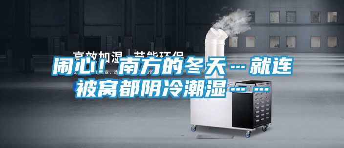 闹心！南方的冬天…就连被窝都阴冷潮湿……