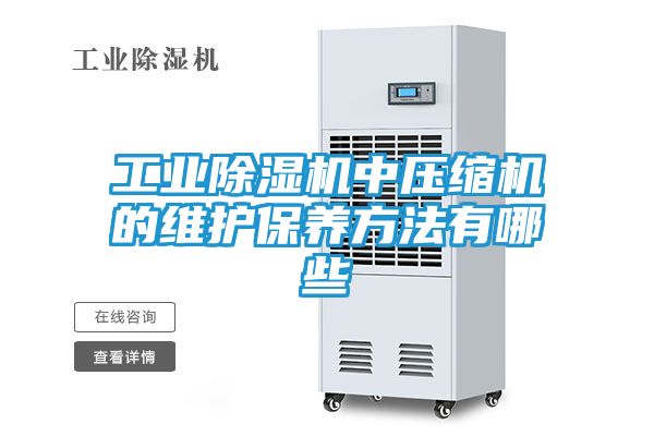 工业除湿机中压缩机的维护保养方法有哪些