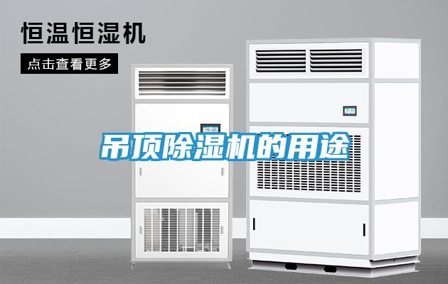 吊顶除湿机的用途