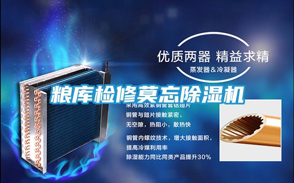 粮库检修莫忘除湿机