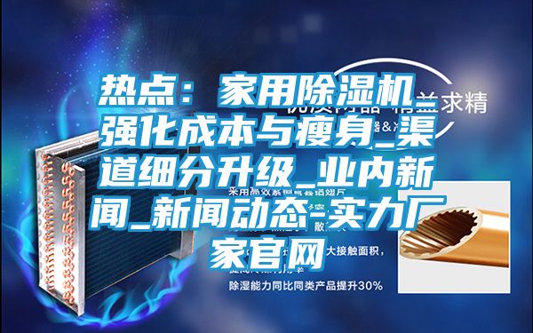 热点：家用除湿机_强化成本与瘦身_渠道细分升级_业内新闻_新闻动态-实力厂家官网