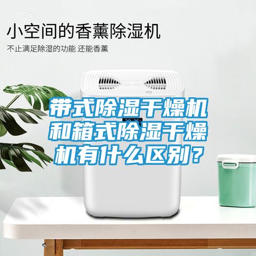 带式除湿干燥机和箱式除湿干燥机有什么区别？