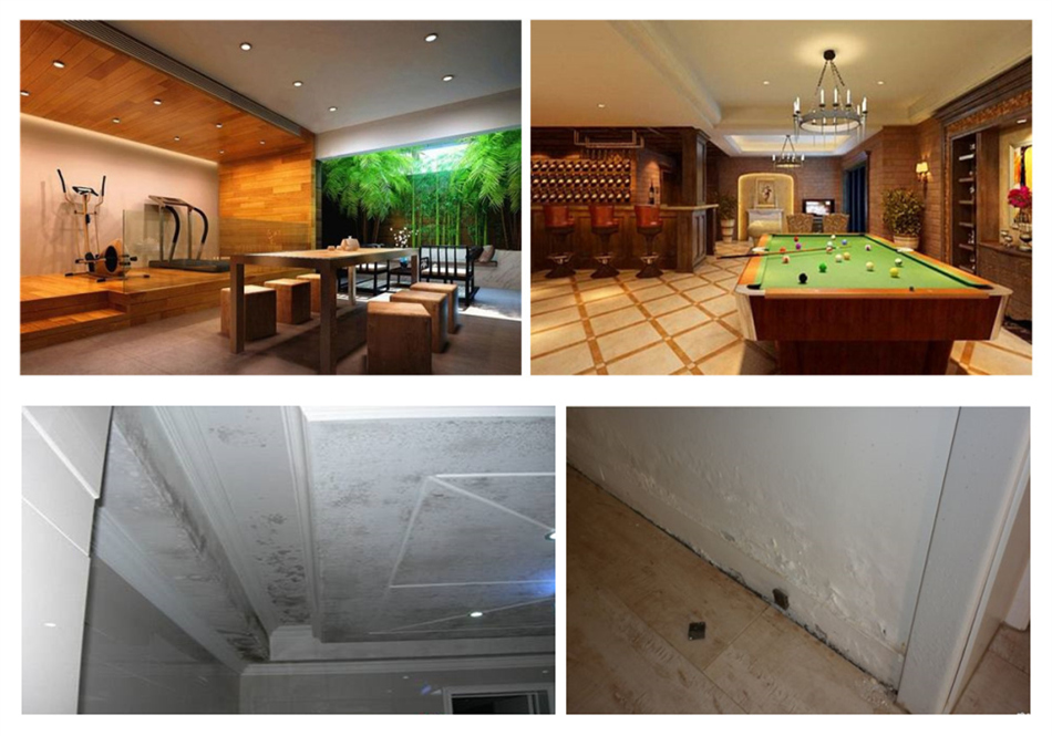 装备防霾中央新风除湿机,不惧别墅地下室潮湿问题