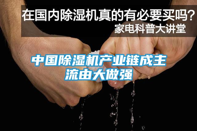 中国除湿机产业链成主流由大做强