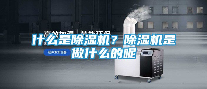 什么是除湿机？除湿机是做什么的呢