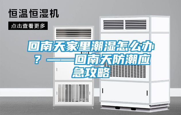 回南天家里潮湿怎么办？——回南天防潮应急攻略
