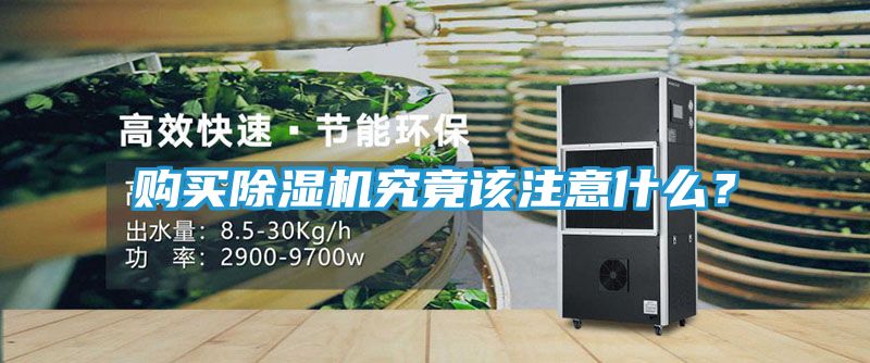 购买除湿机究竟该注意什么？