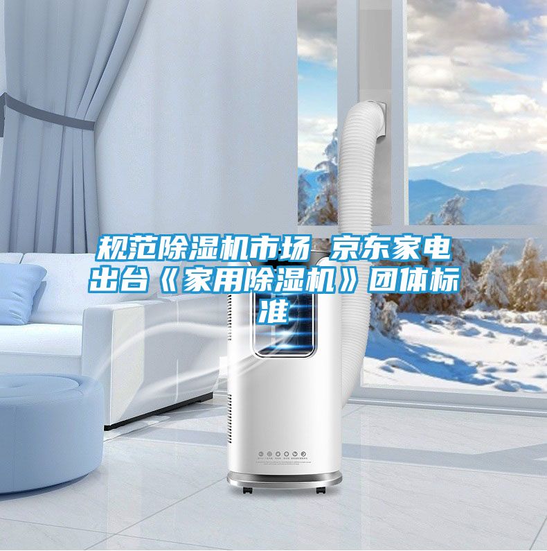 规范除湿机市场 京东家电出台《家用除湿机》团体标准
