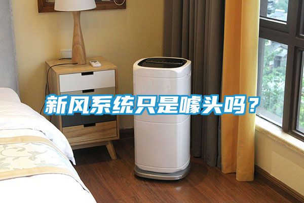 新风系统只是噱头吗？