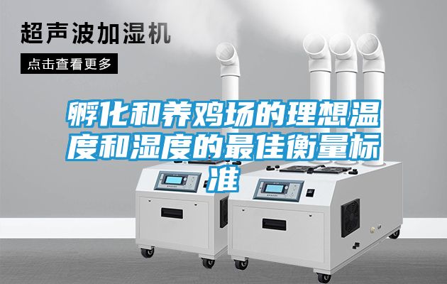 孵化和养鸡场的理想温度和湿度的最佳衡量标准