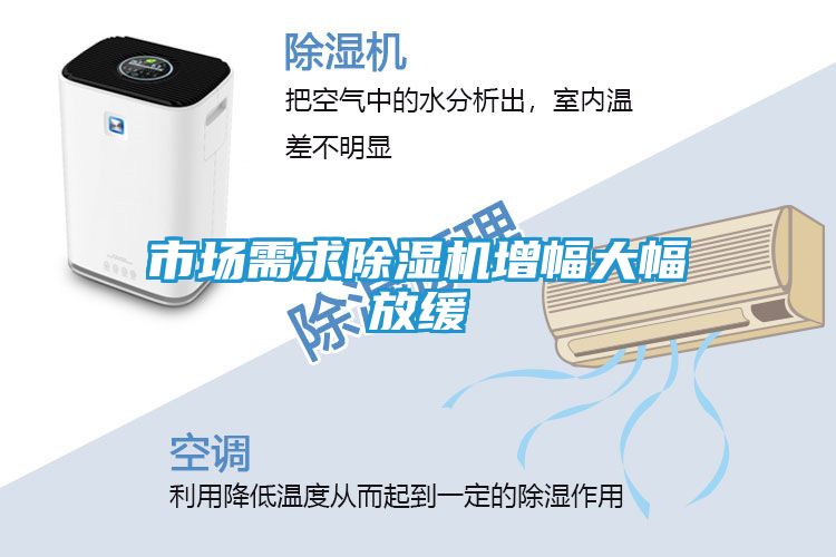 市场需求除湿机增幅大幅放缓