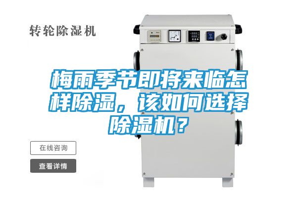 梅雨季节即将来临怎样除湿，该如何选择除湿机？