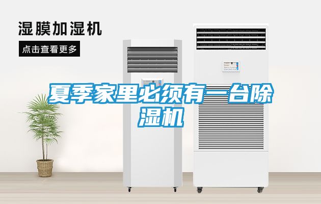 夏季家里必须有一台除湿机