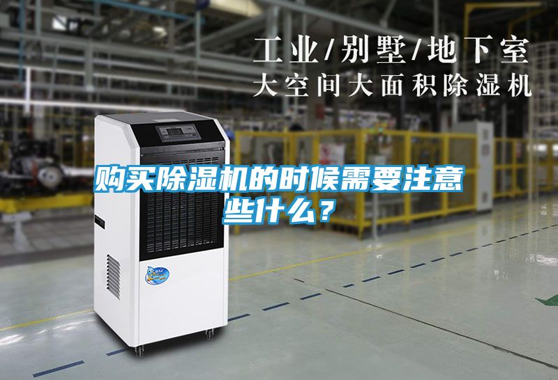 购买除湿机的时候需要注意些什么？