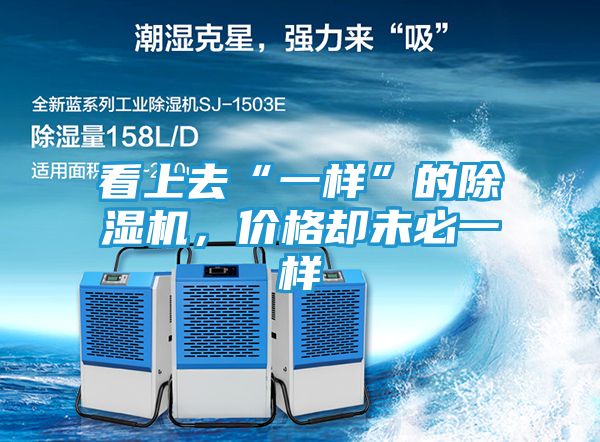 看上去“一样”的除湿机，价格却未必一样