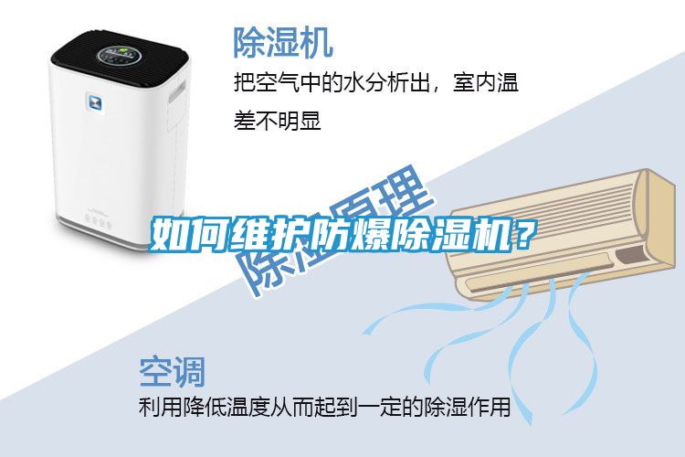 如何维护防爆除湿机？
