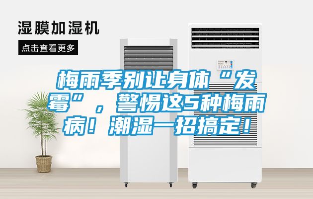 梅雨季别让身体“发霉”，警惕这5种梅雨病！潮湿一招搞定！
