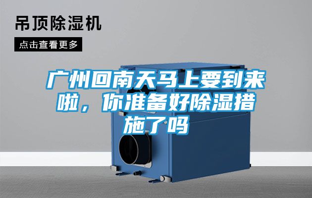 广州回南天马上要到来啦，你准备好除湿措施了吗