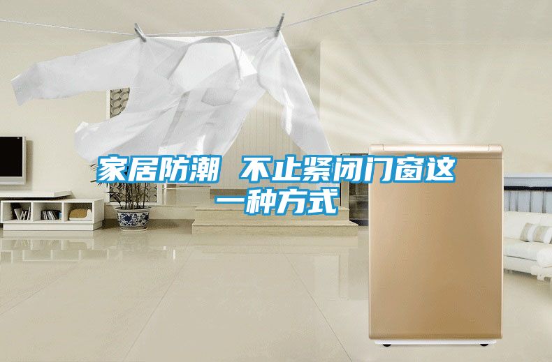 家居防潮 不止紧闭门窗这一种方式