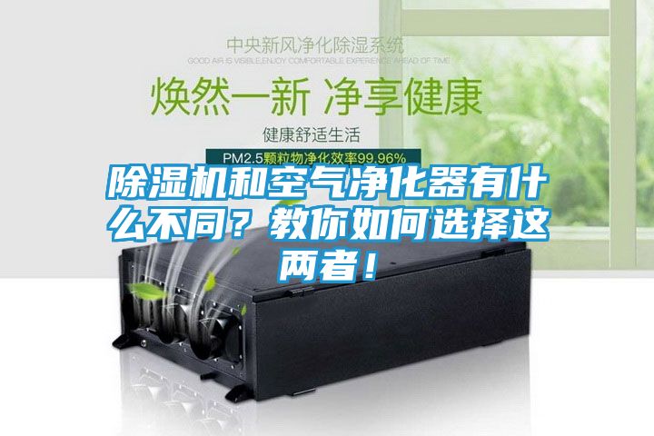 除湿机和空气净化器有什么不同？教你如何选择这两者！