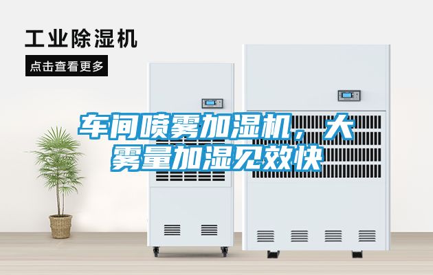 车间喷雾加湿机，大雾量加湿见效快